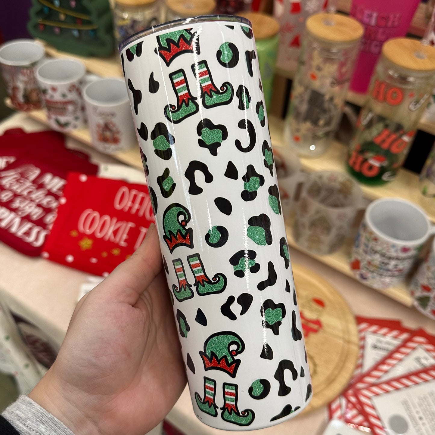 Elf hat & legs tumbler