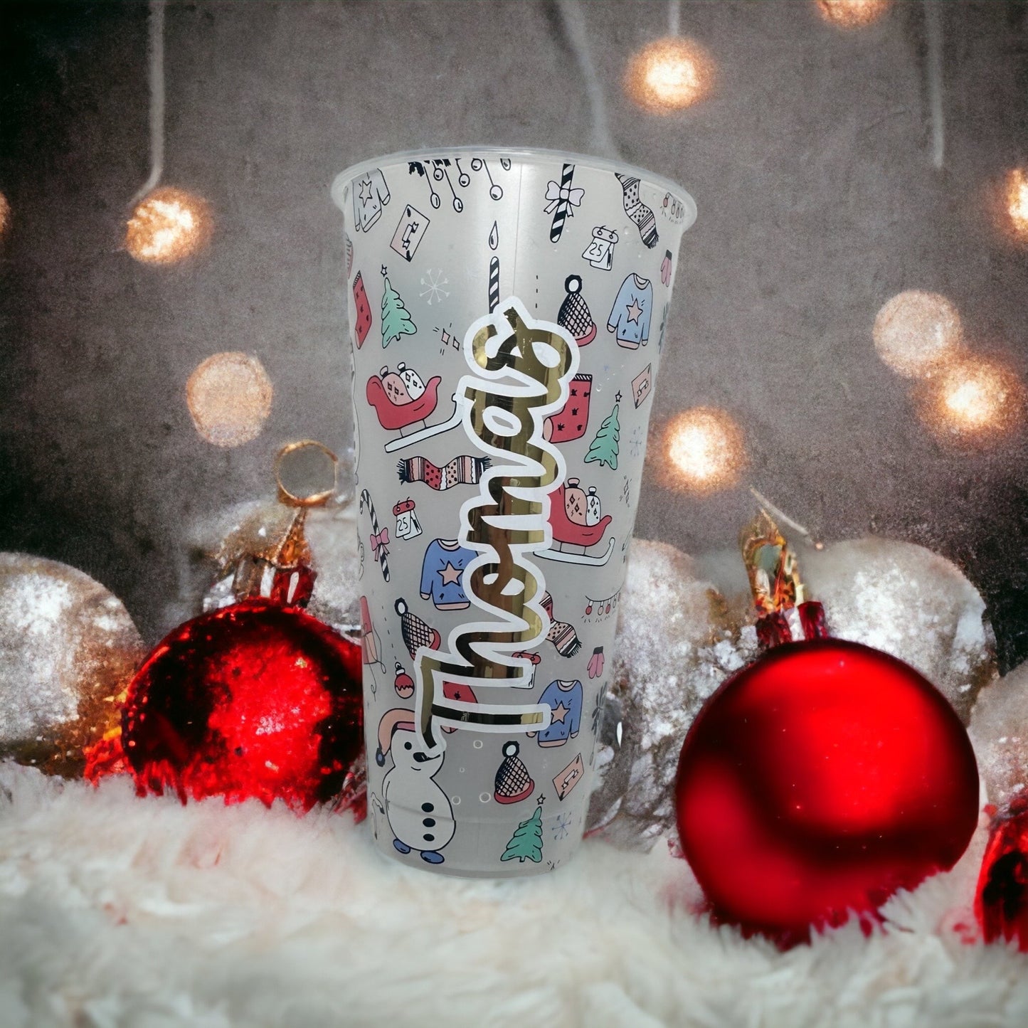 Colour changing Christmas cup