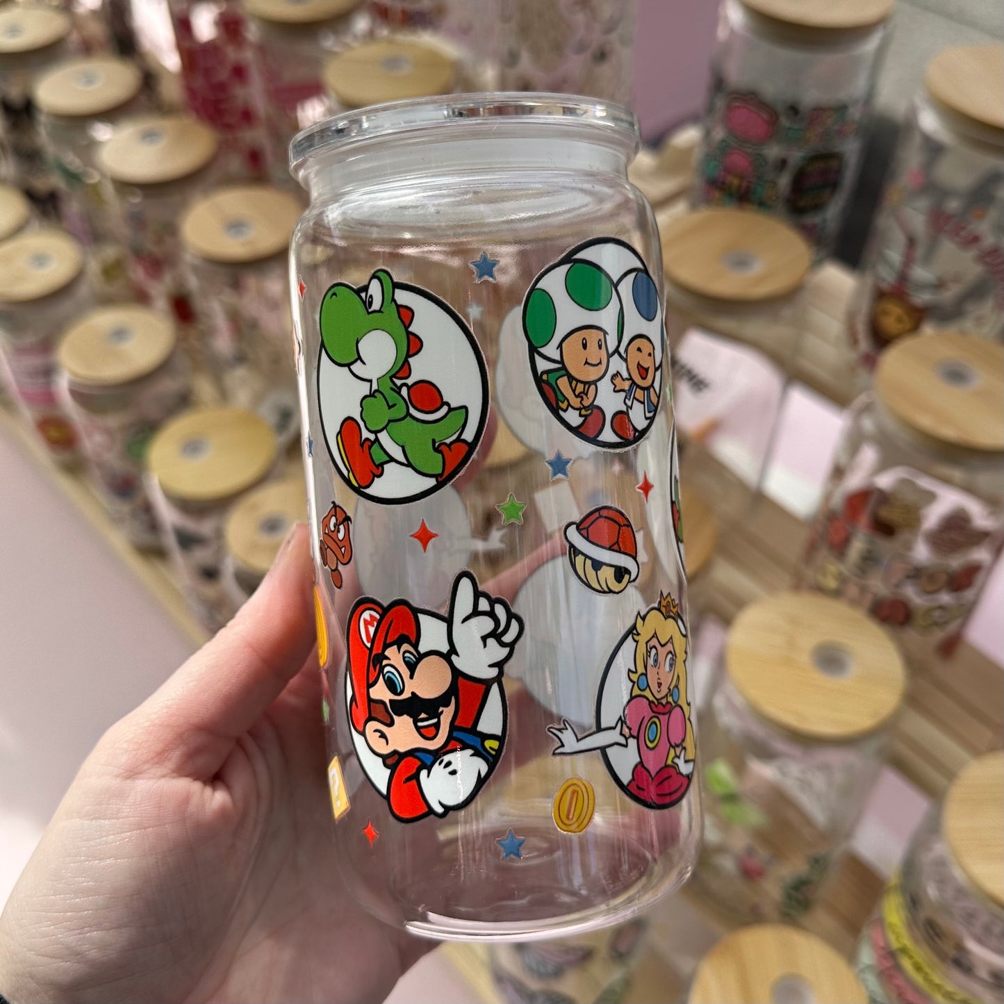 Mario- acrylic can