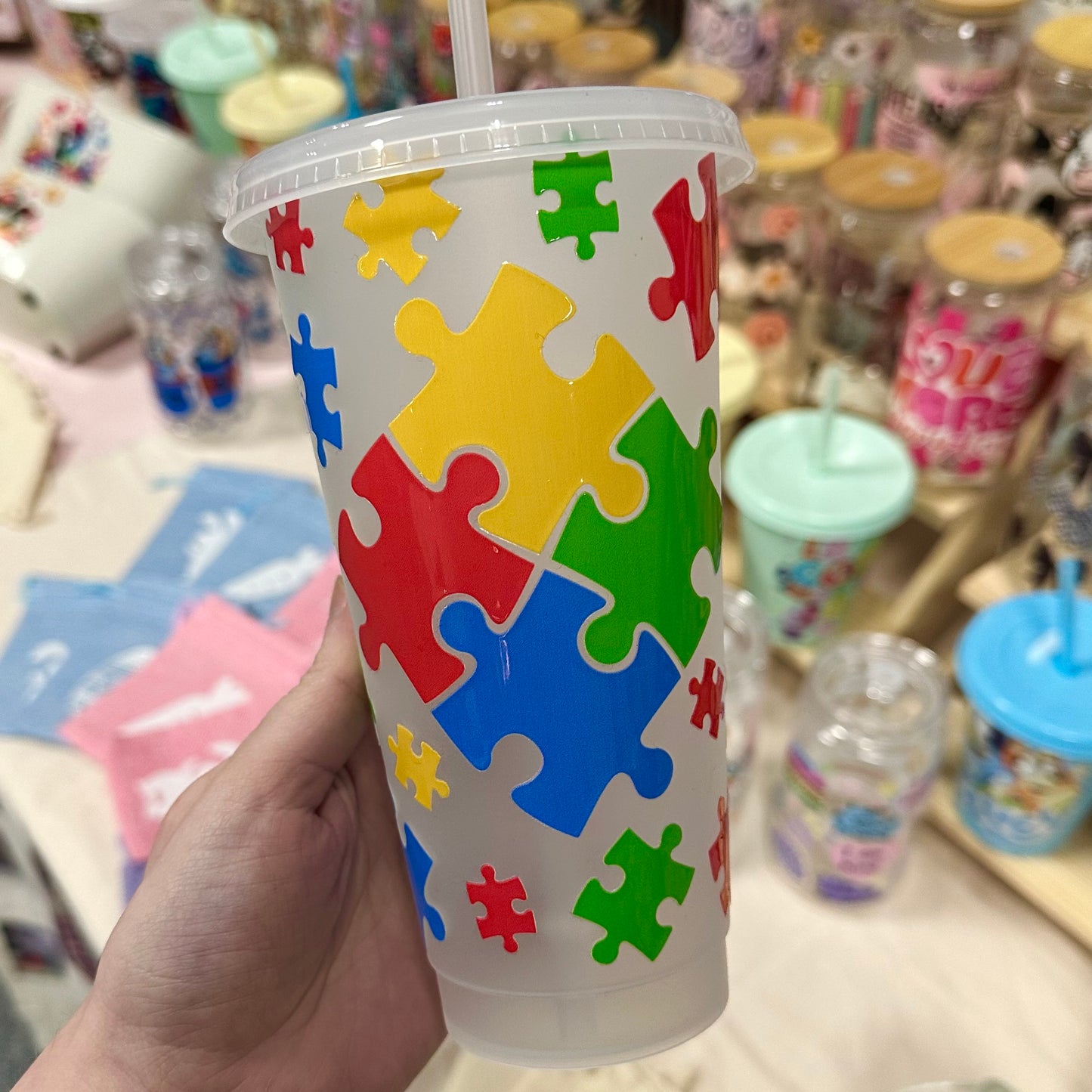Autism Awareness Cold Cup