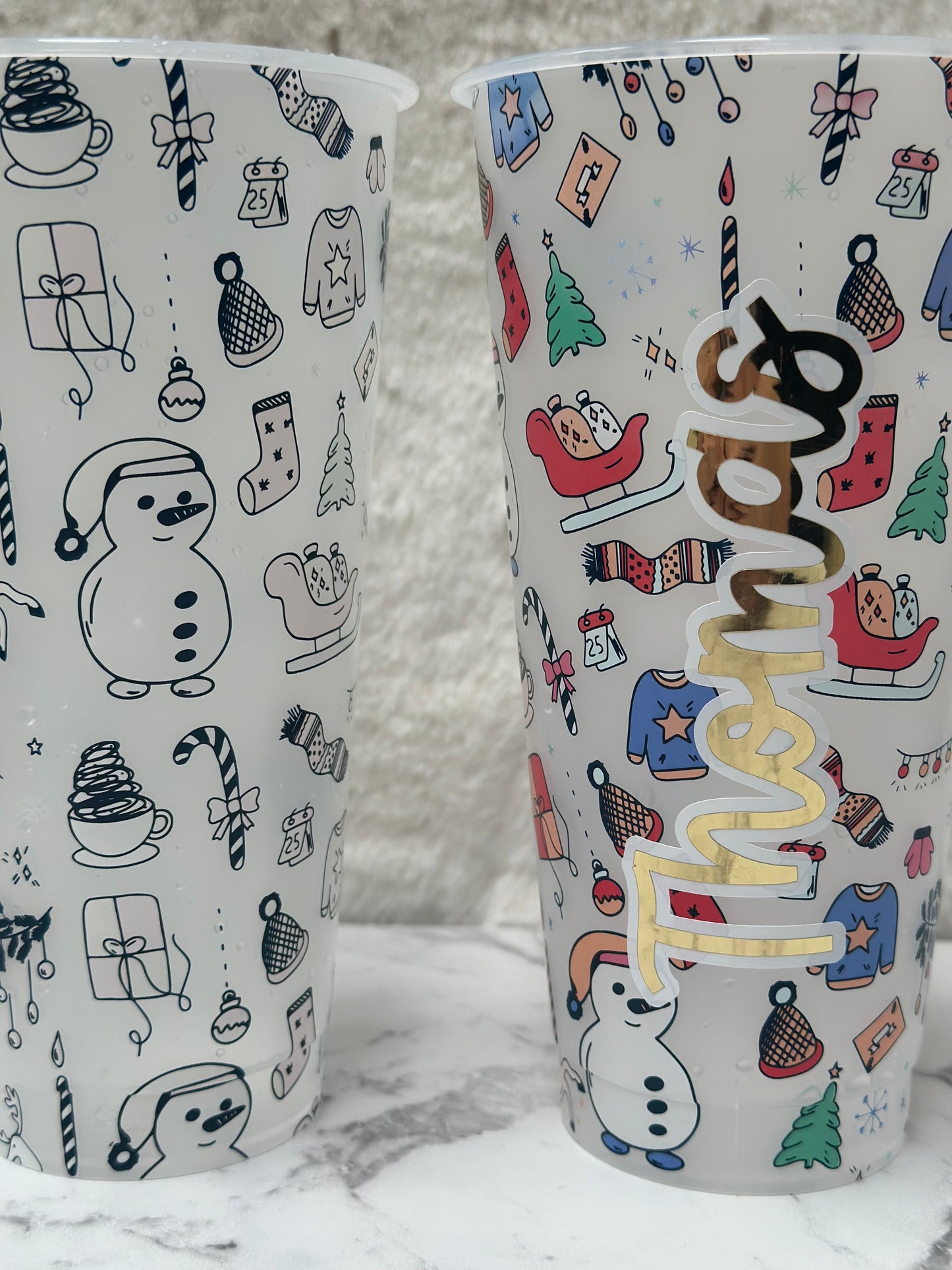 Colour changing Christmas cup