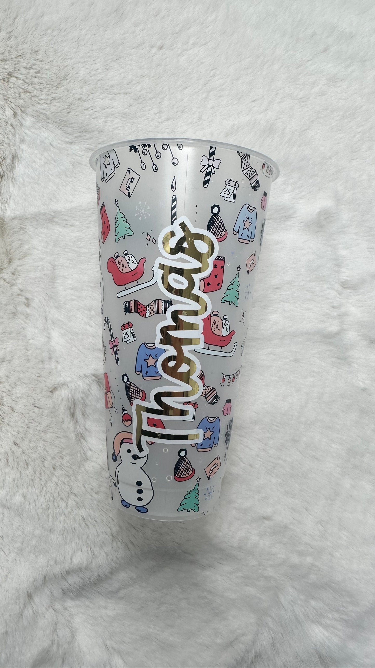 Colour changing Christmas cup