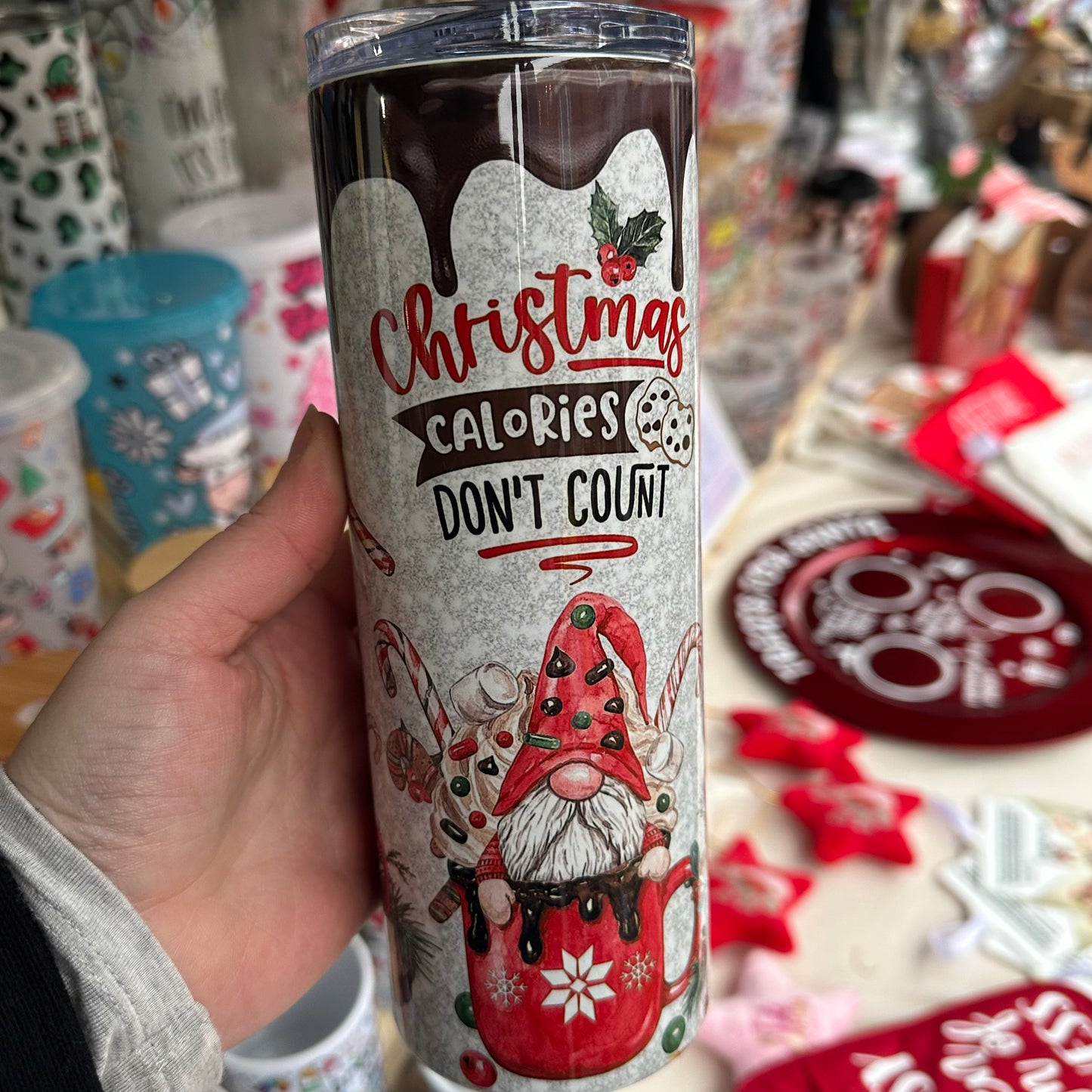 Christmas calories tumbler