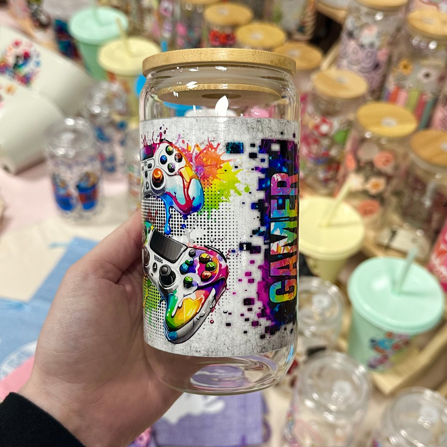 Gamer glass can