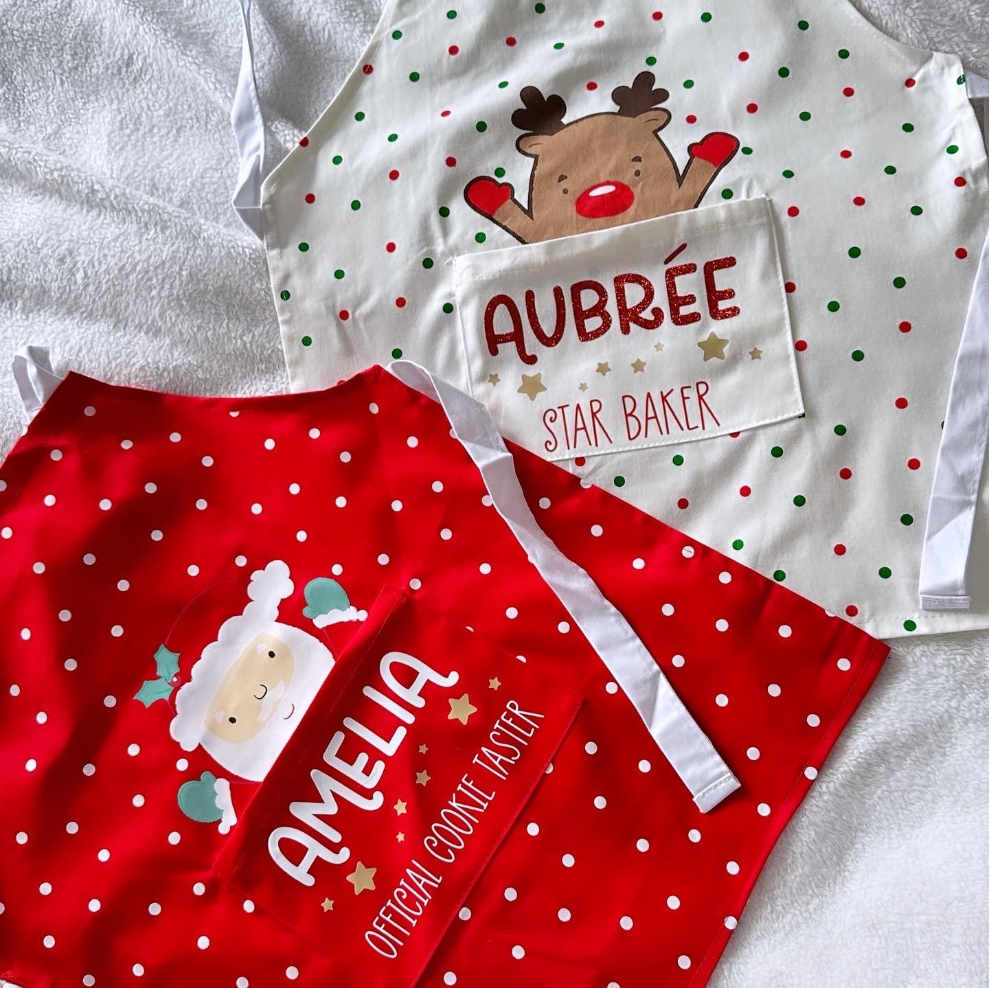 Kids Christmas apron