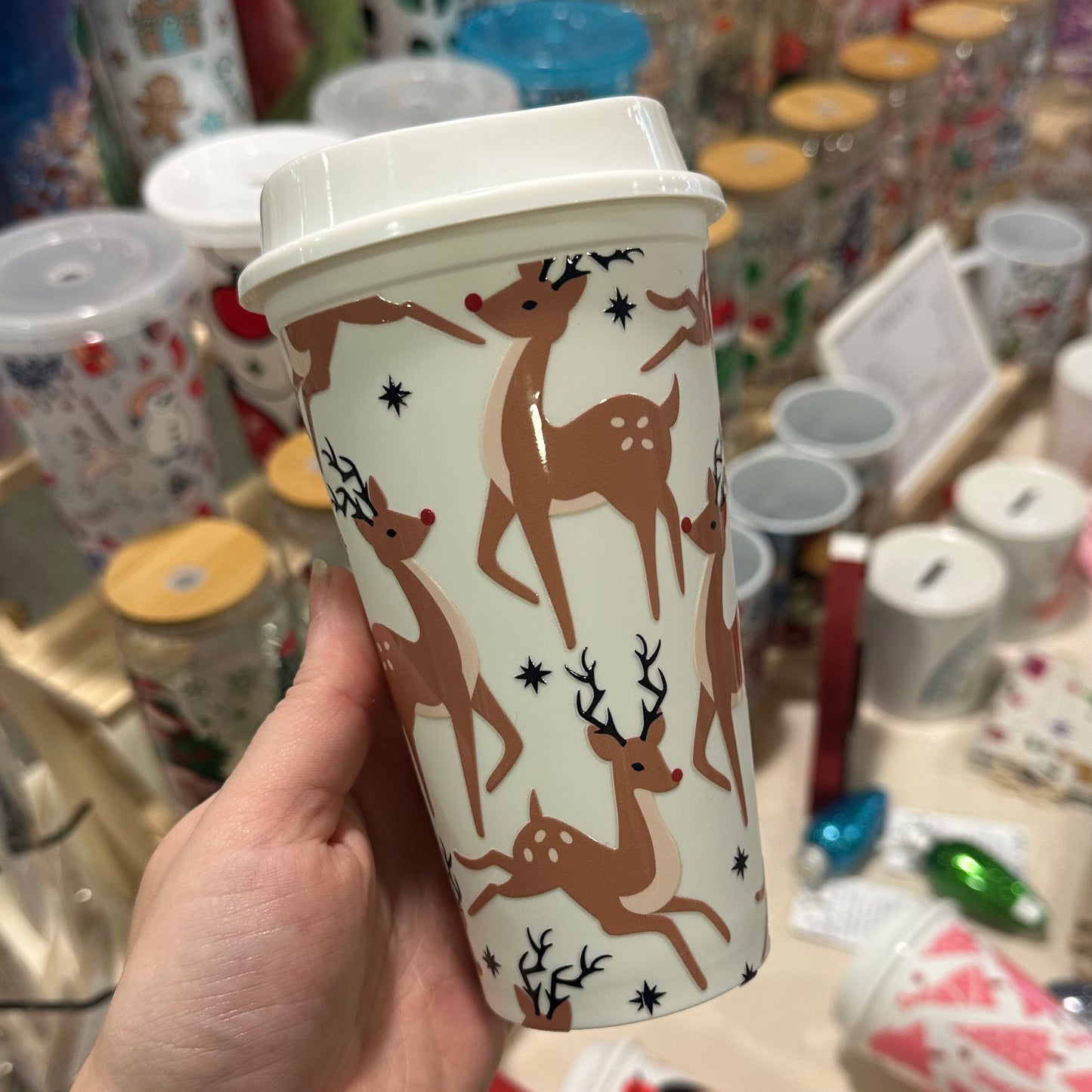 Reindeer hot cup