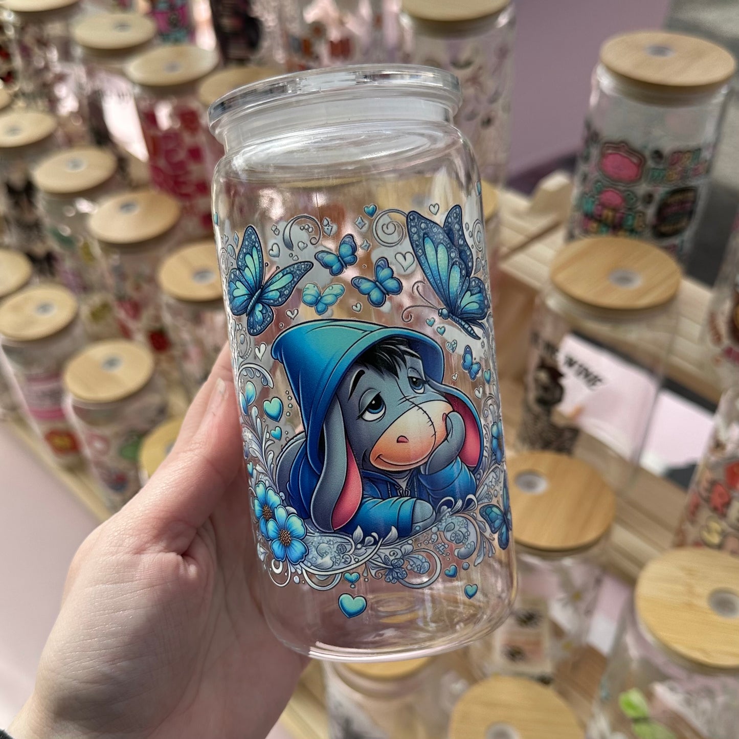 Eeyore - acrylic can