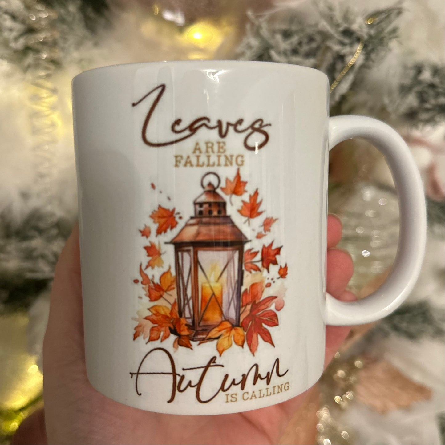 Autumn leaves mug