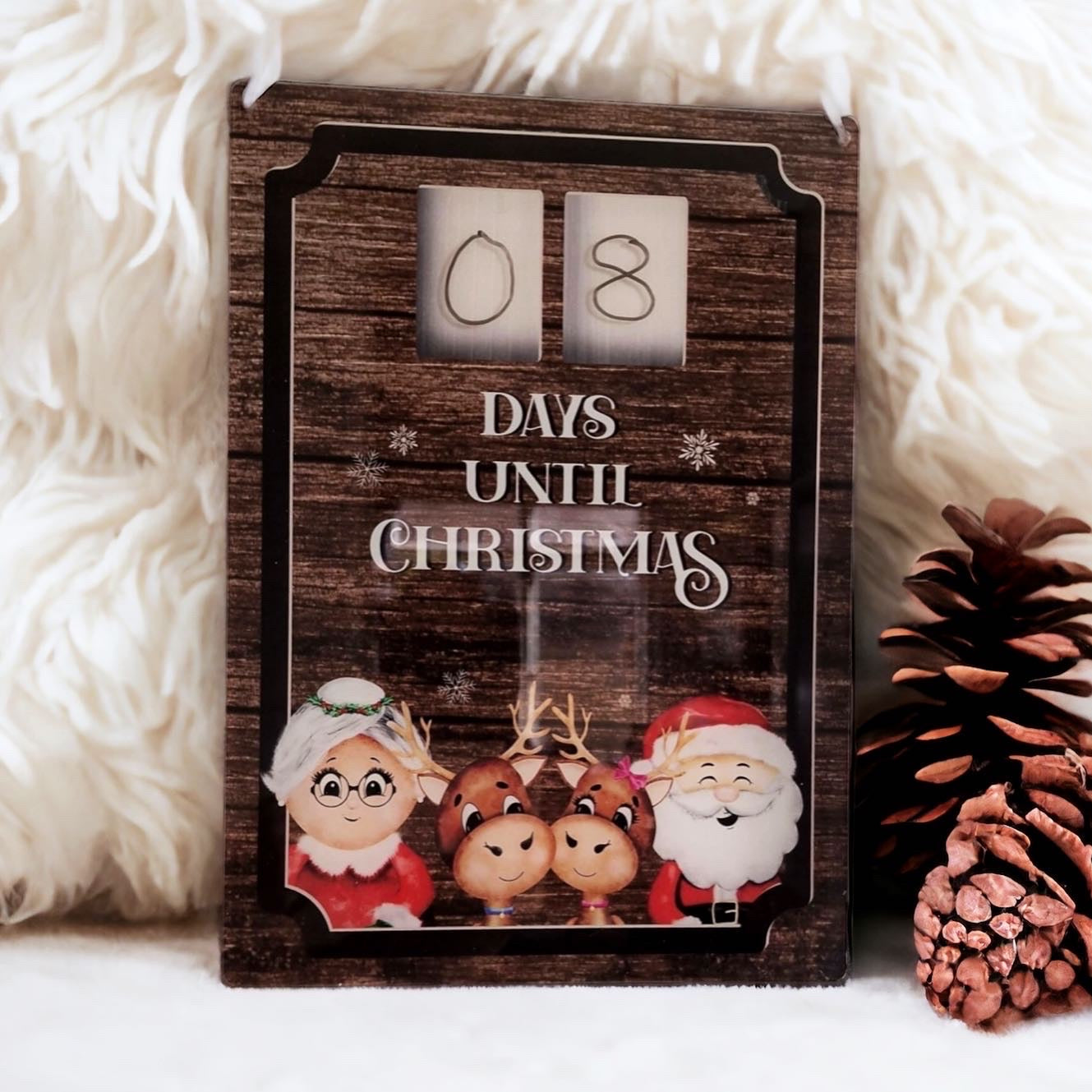 A4 countdown to Christmas sign