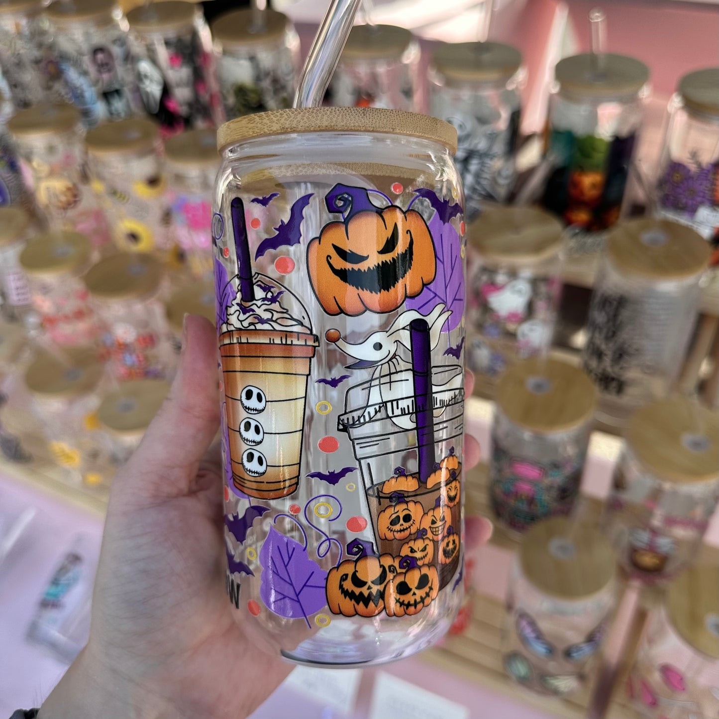 NBC Drinks glass can