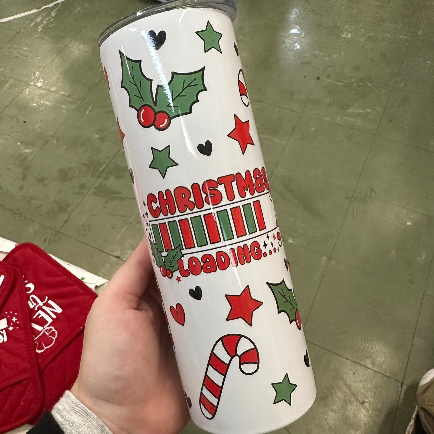Christmas loading tumbler