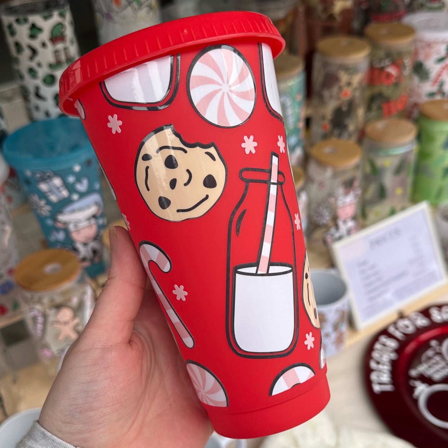 Milk and cookies cup