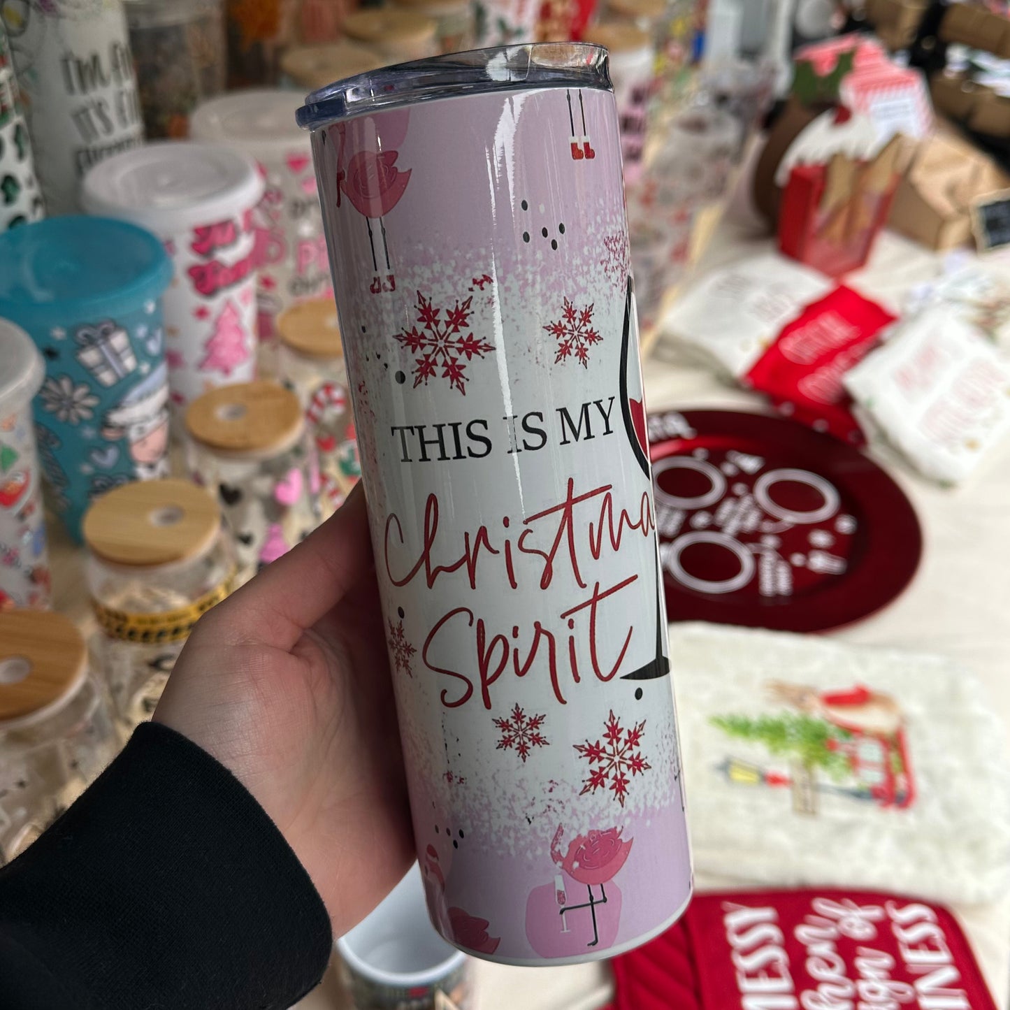 Christmas spirit tumbler
