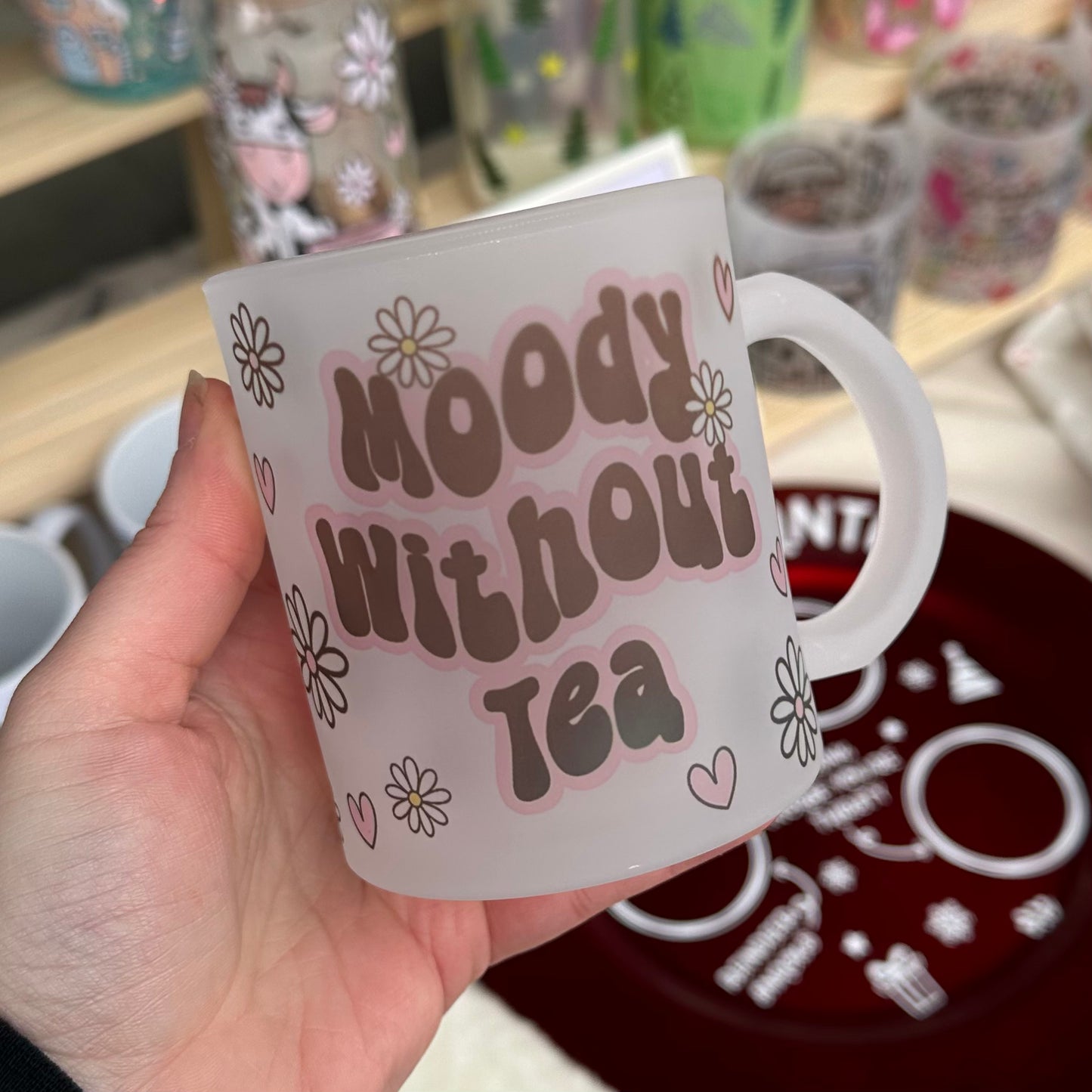 Moody without mug