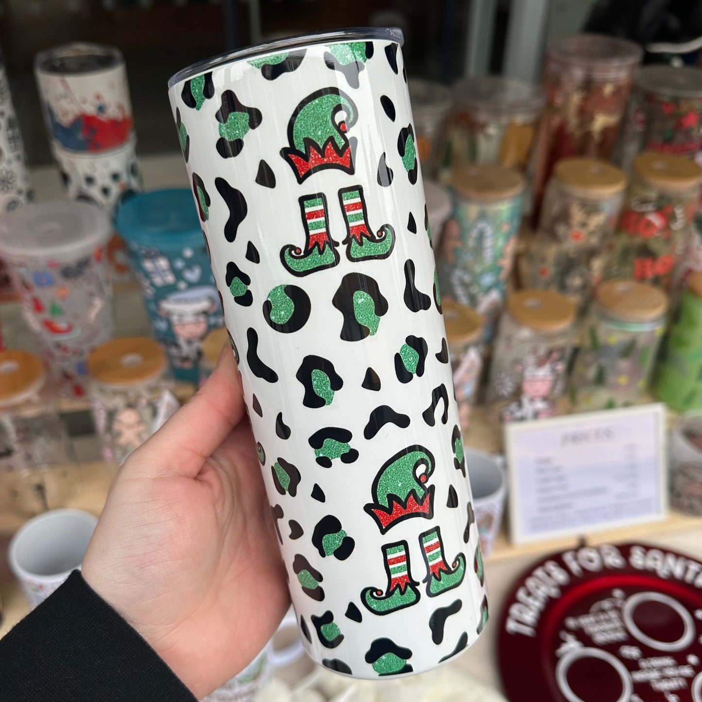 Elf hat & legs tumbler