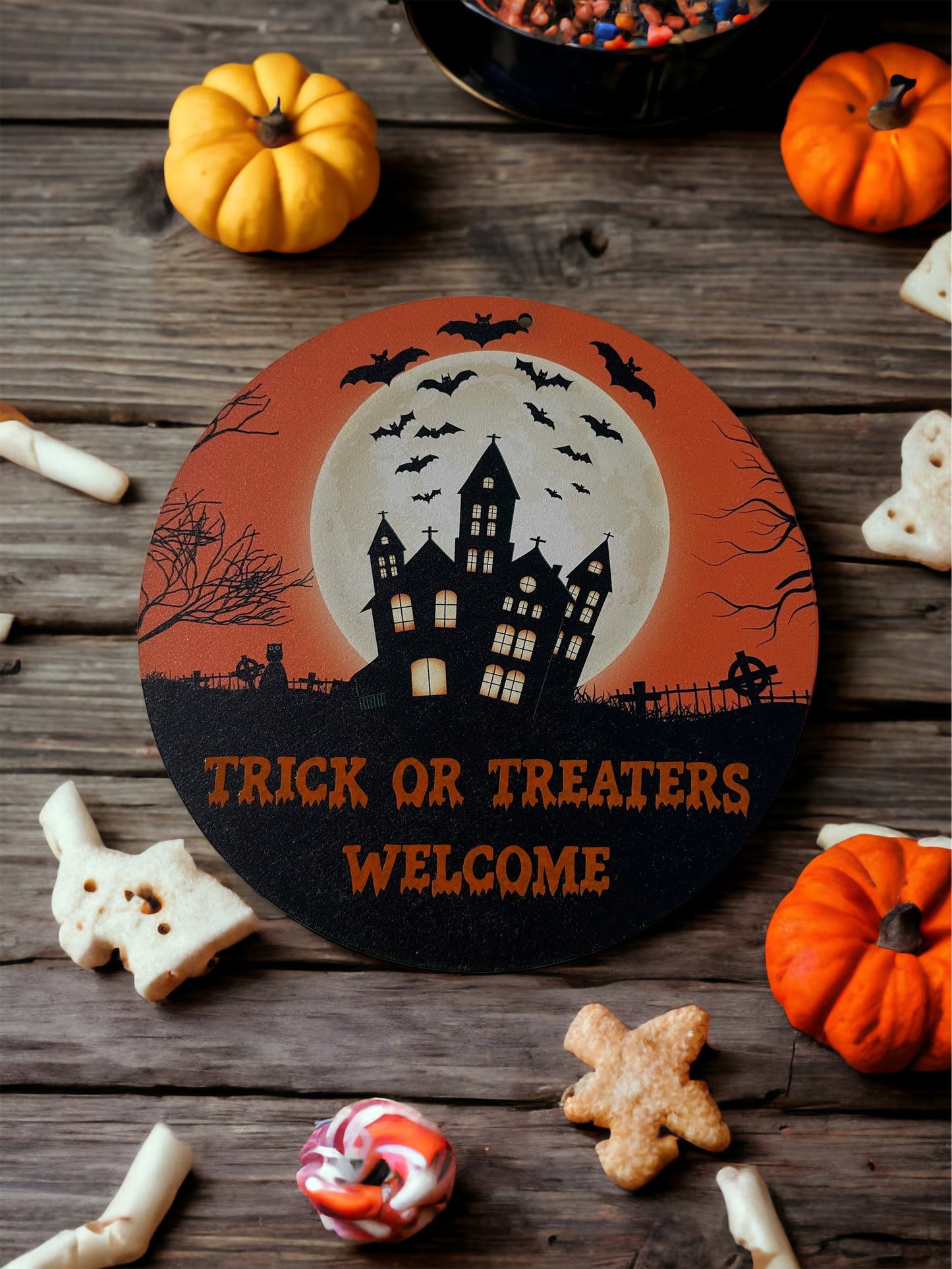 Halloween door sign
