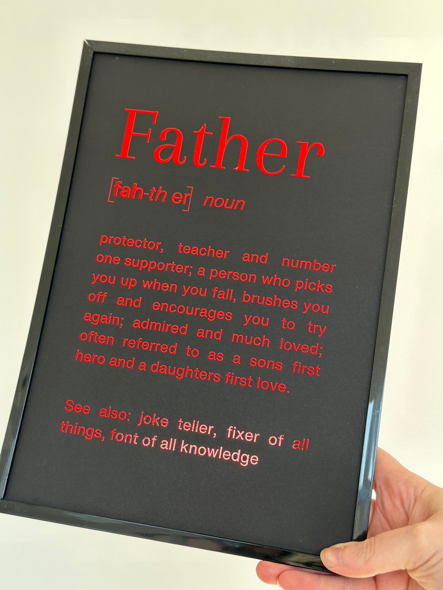 Dad Definition - A4 Foil Print