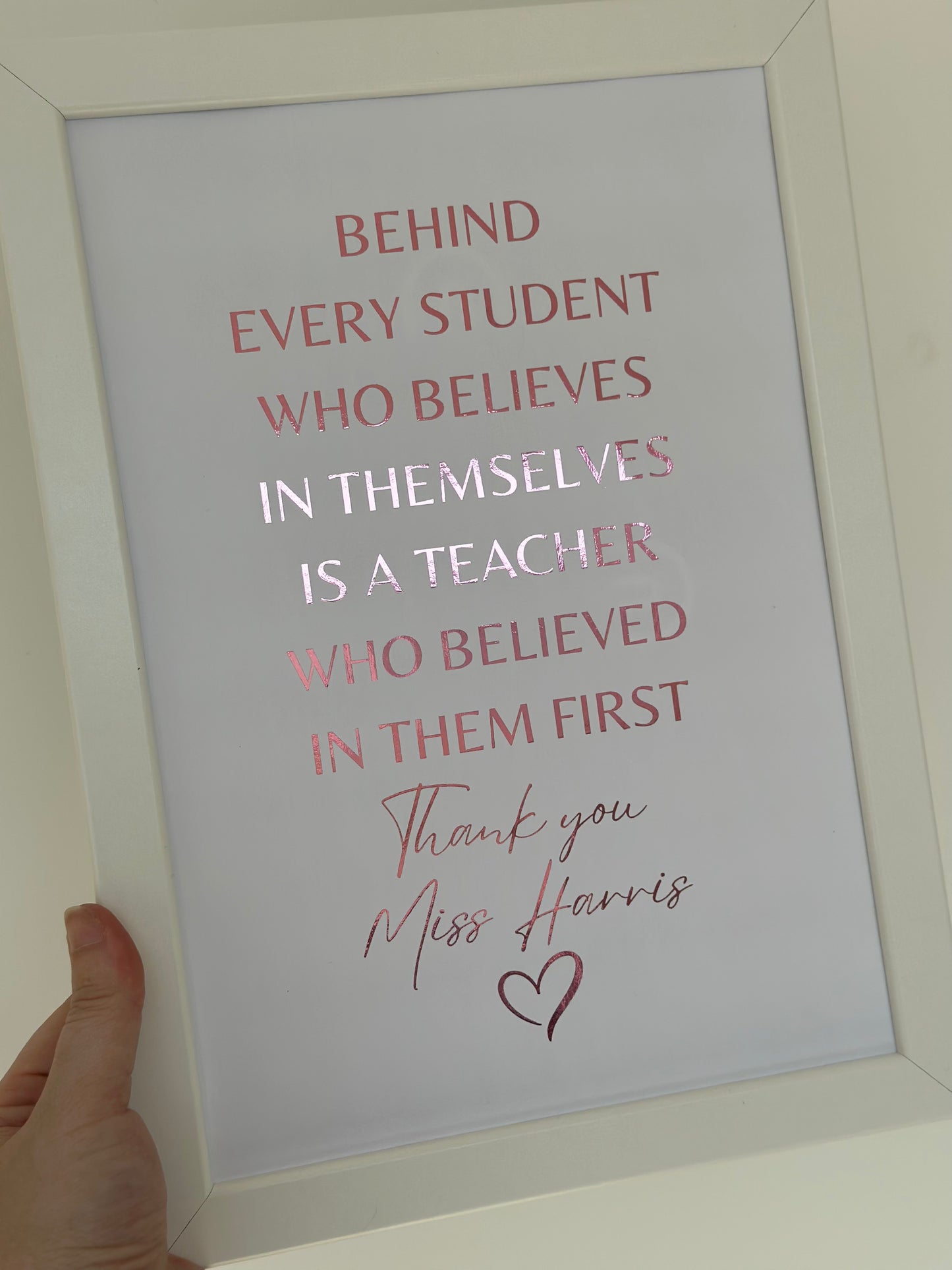 Teacher - Foil Print