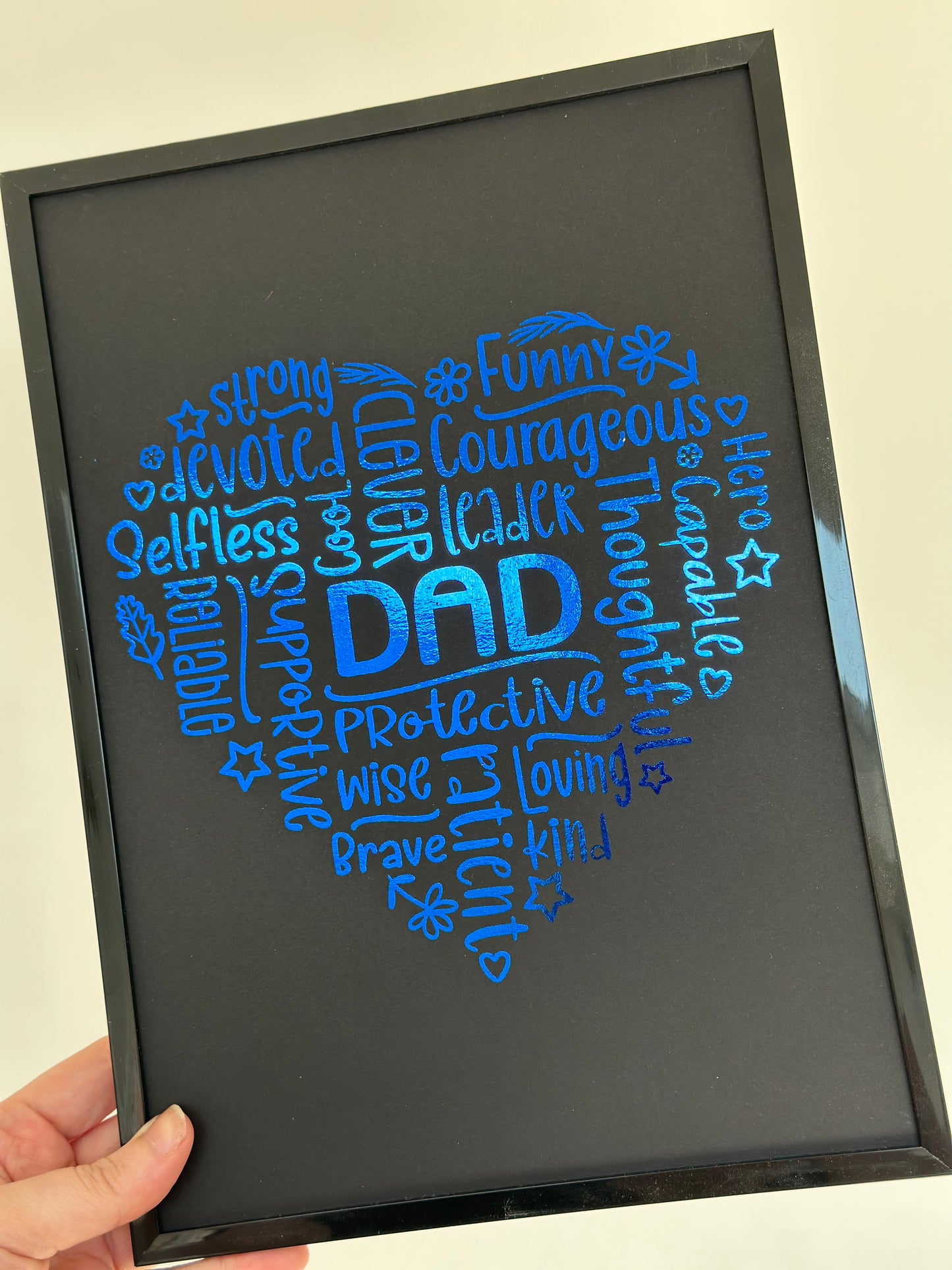 Dad Heart - A4 Foil Print