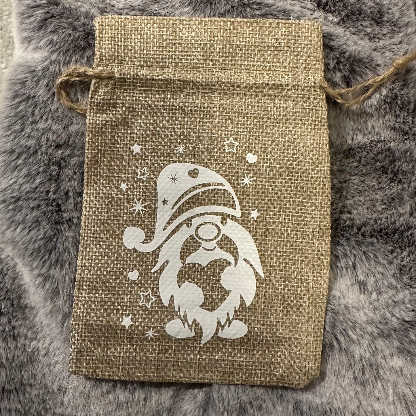 Christmas drawstring gift bag