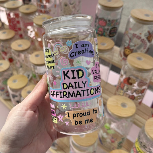 Kids Affirmations - acrylic can