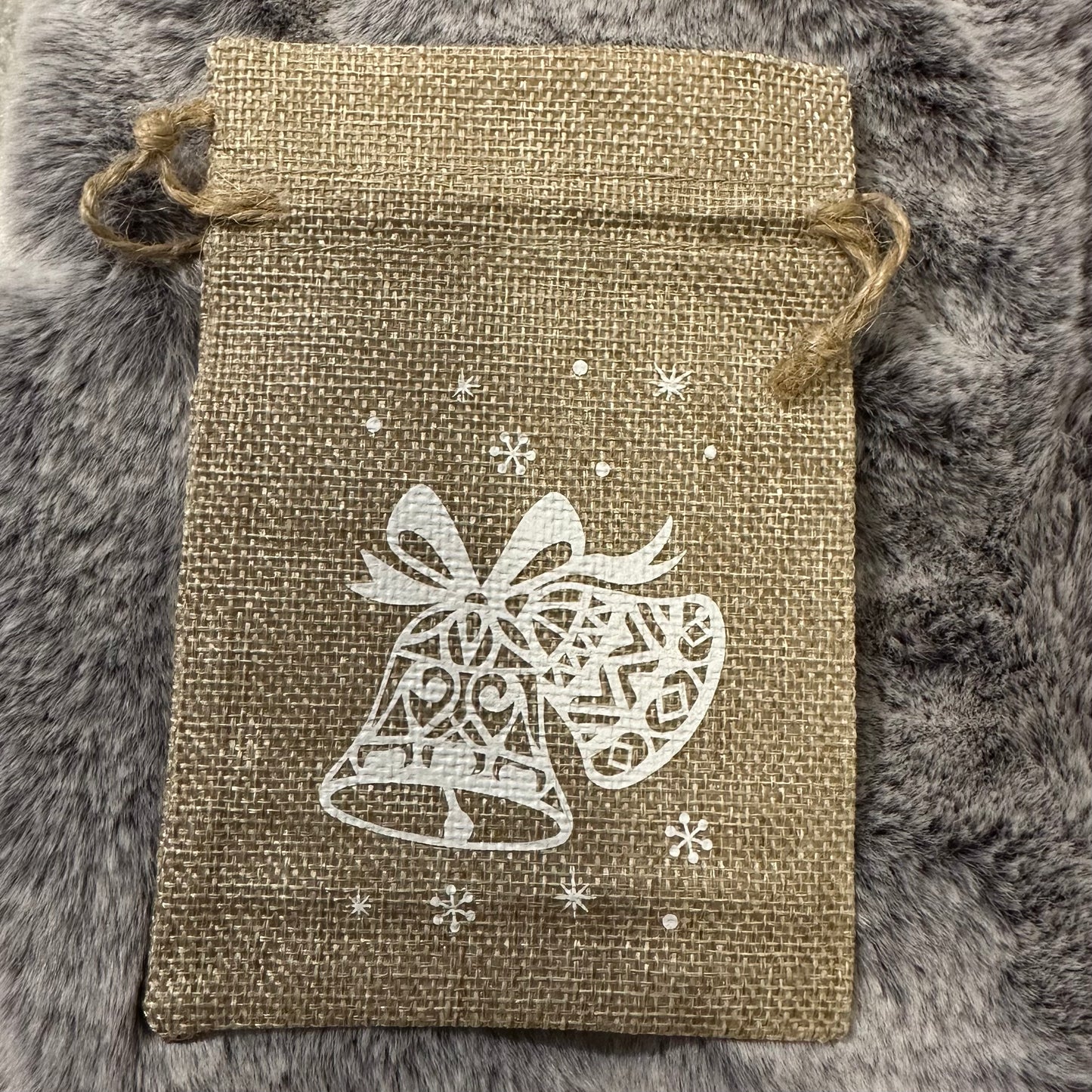 Christmas drawstring gift bag