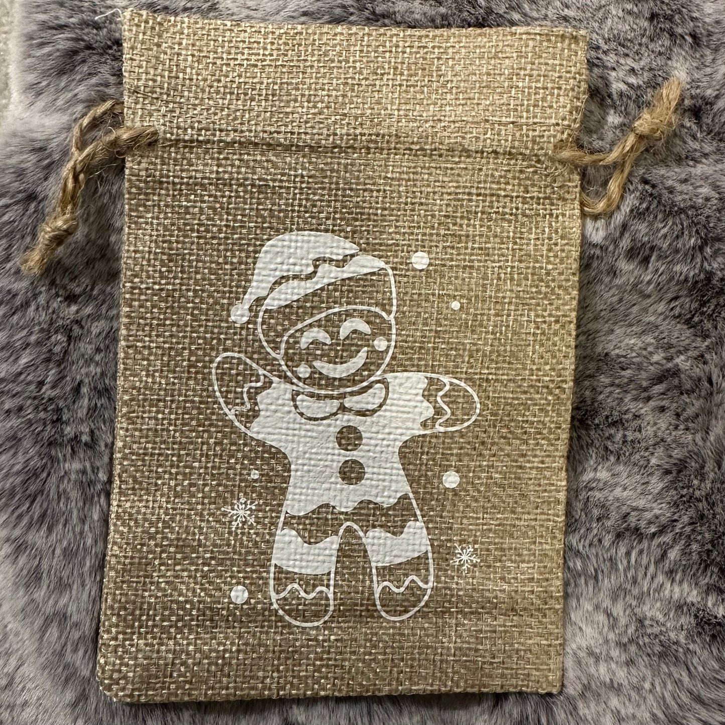 Christmas drawstring gift bag