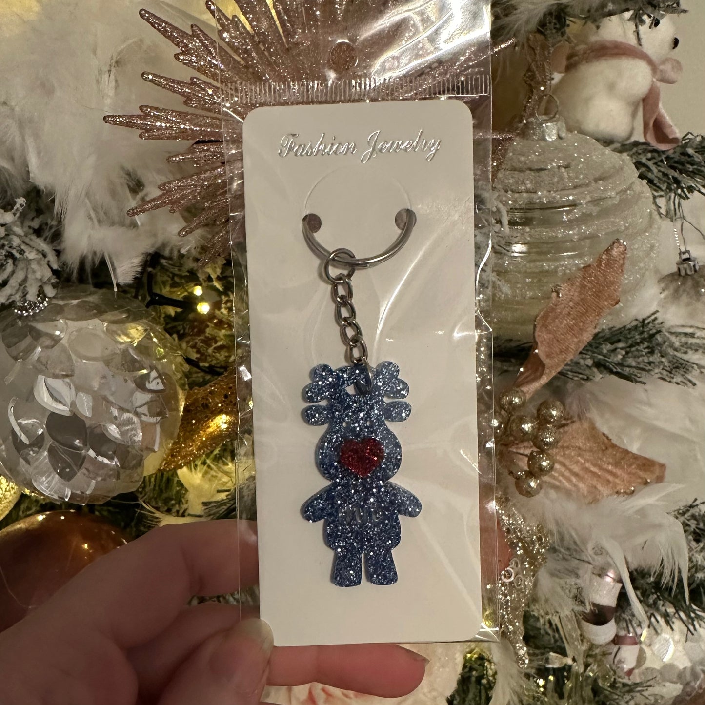 Christmas hug key ring