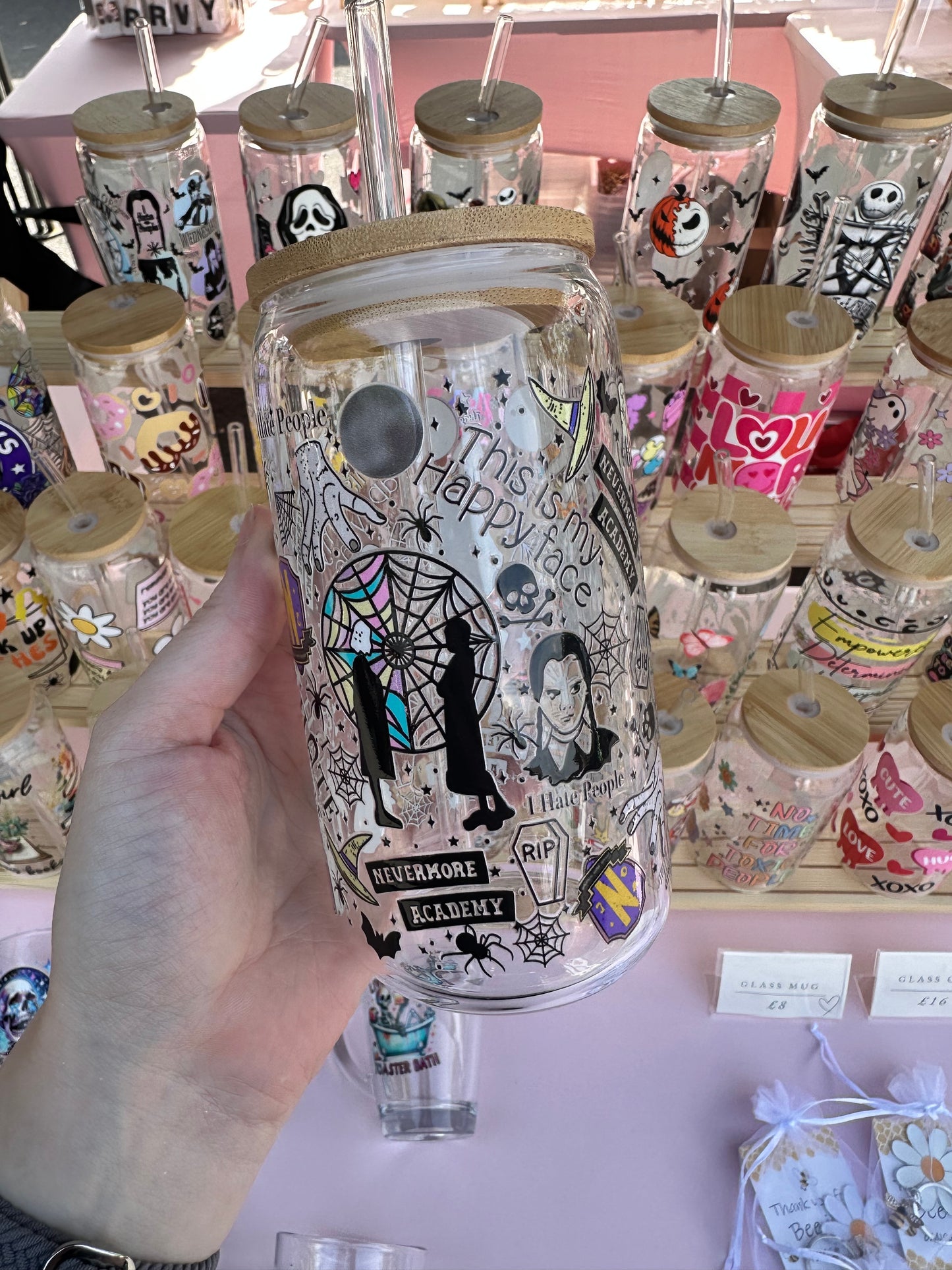 Dystopian Hellscape glass can