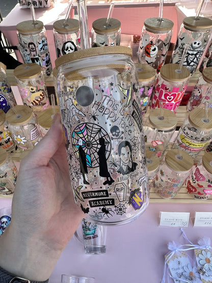Dystopian Hellscape glass can