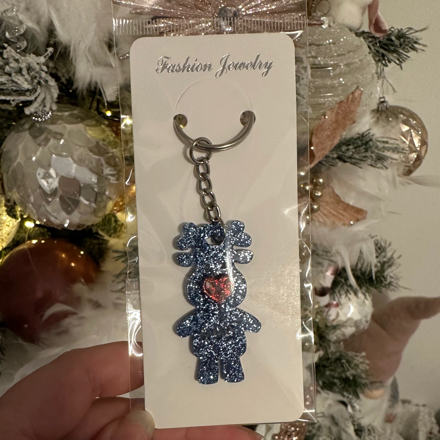 Christmas hug key ring