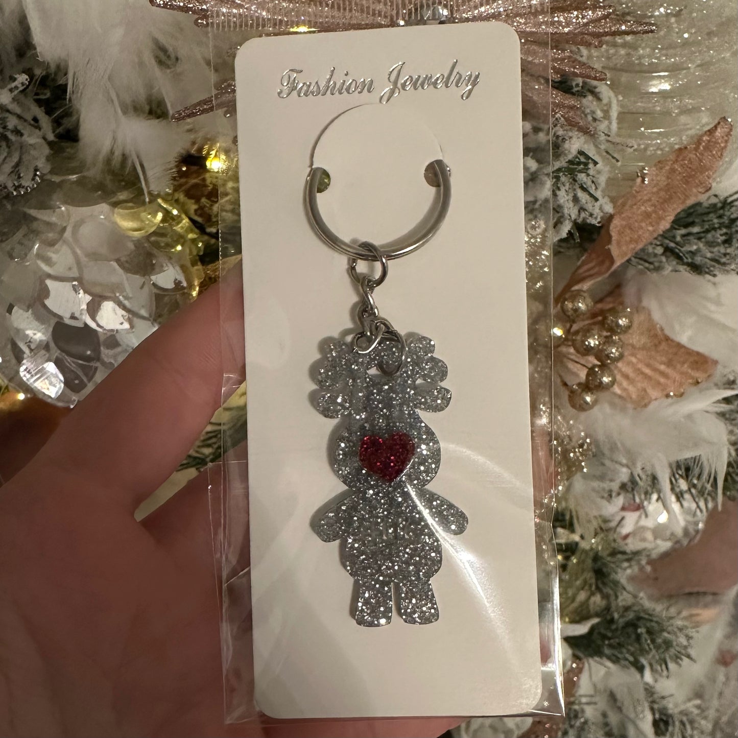 Christmas hug key ring