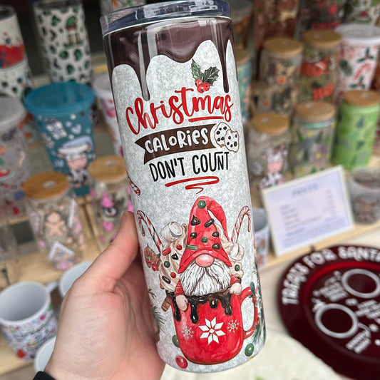 Christmas calories tumbler