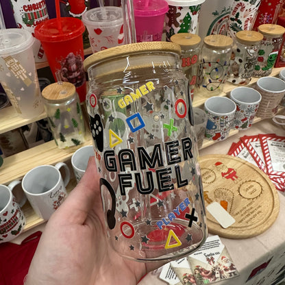 Gamer Fuel glass can