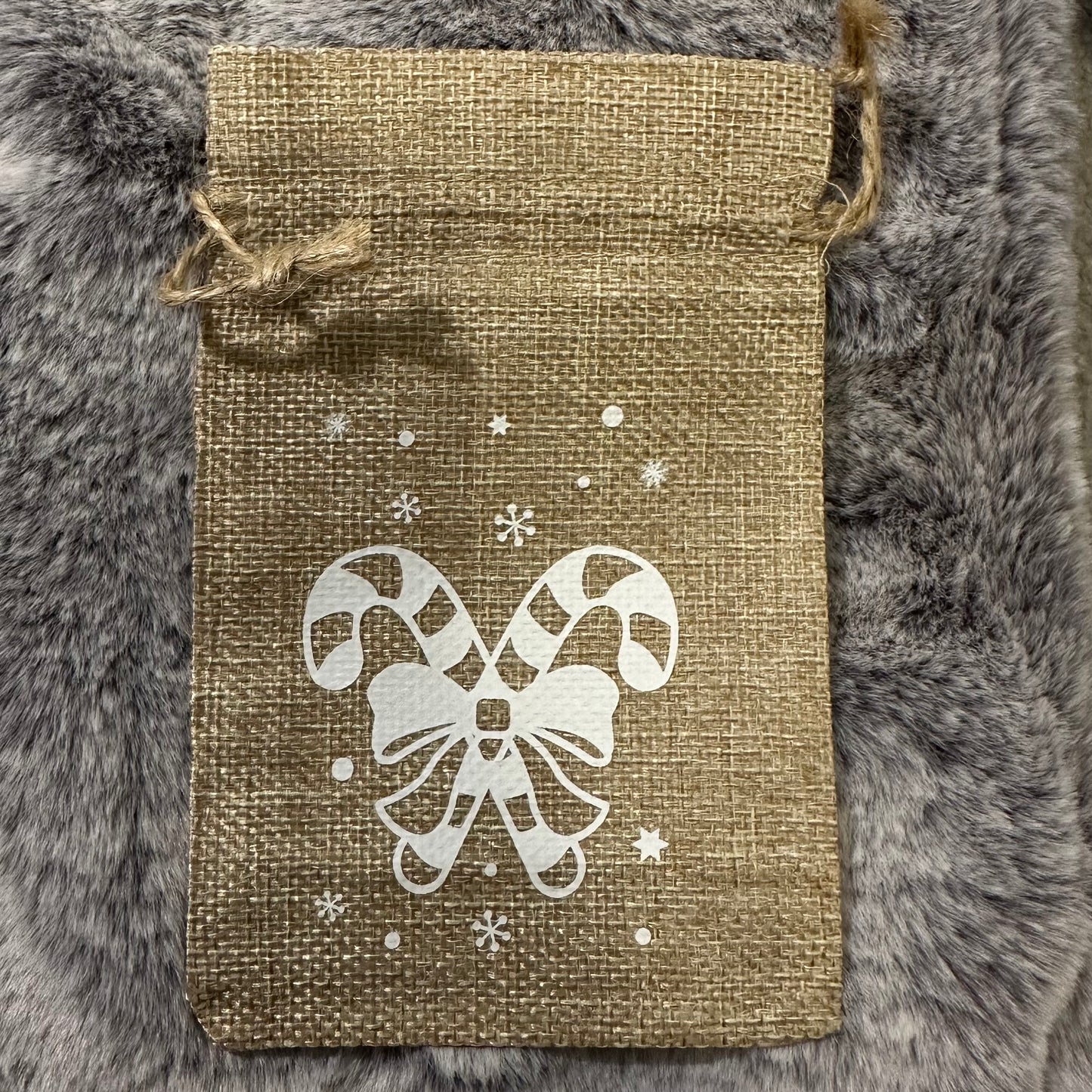 Christmas drawstring gift bag