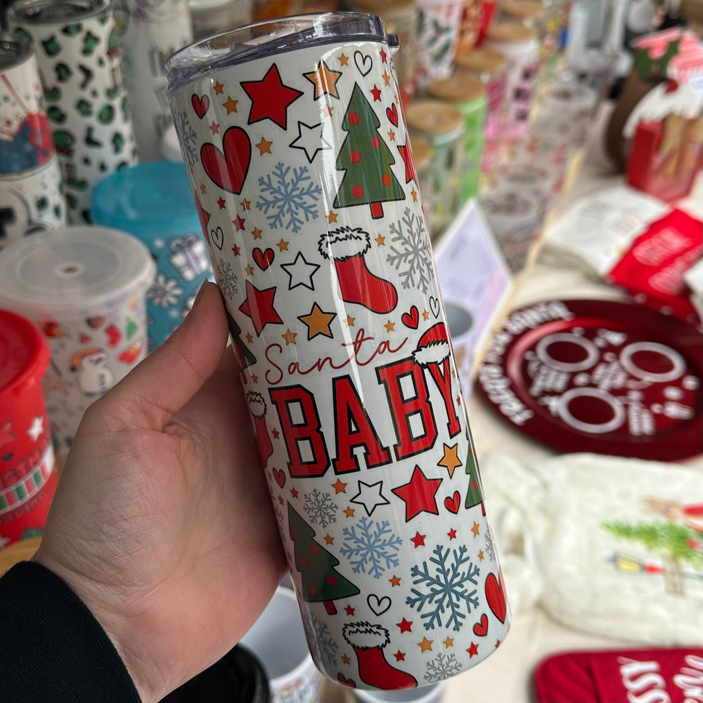 Santa baby tumbler