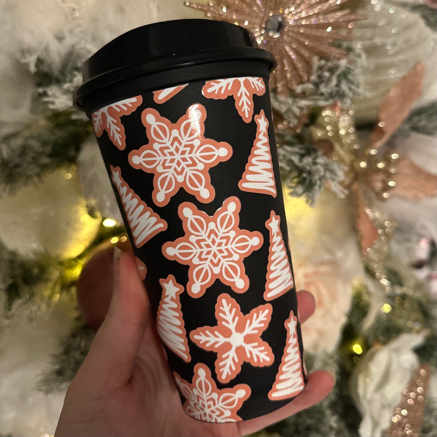 Snowflake hot cup