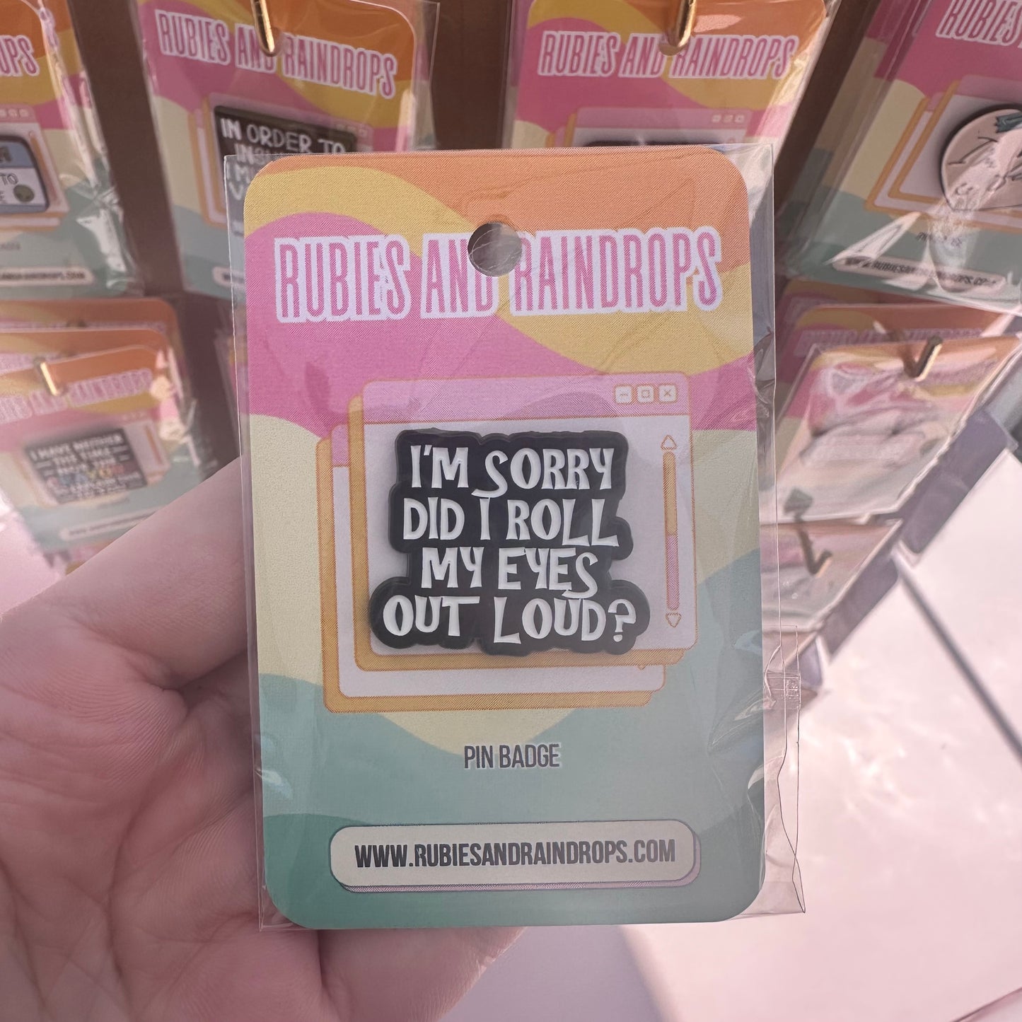 Roll my eyes out loud