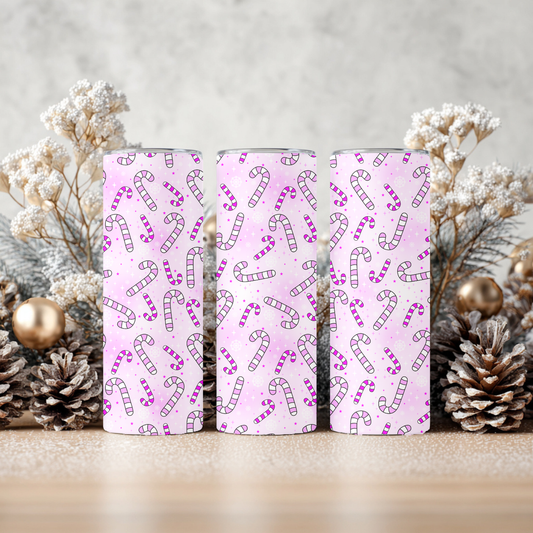 Candy Cane Tumbler Pink
