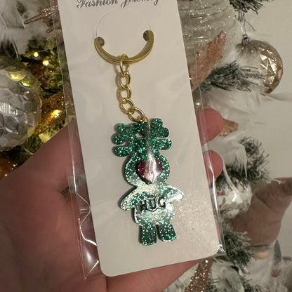 Christmas hug key ring