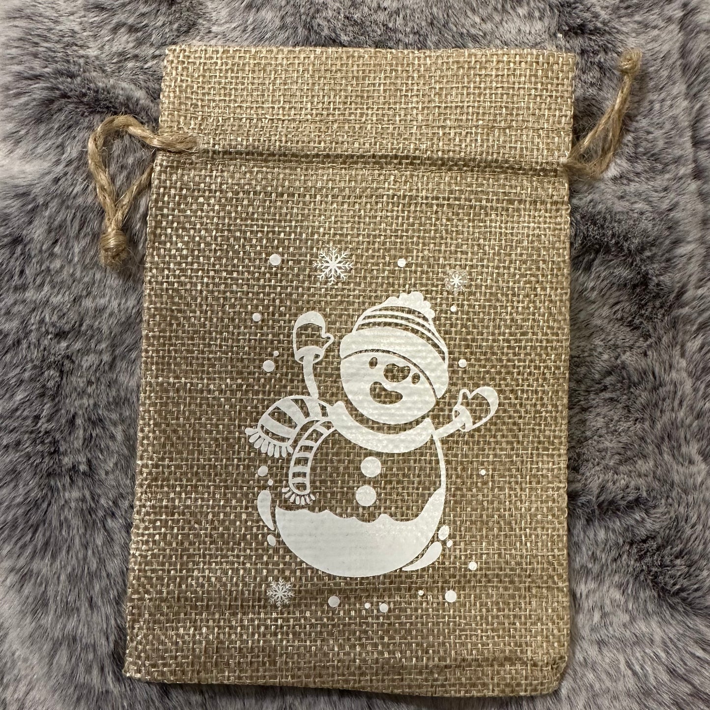 Christmas drawstring gift bag