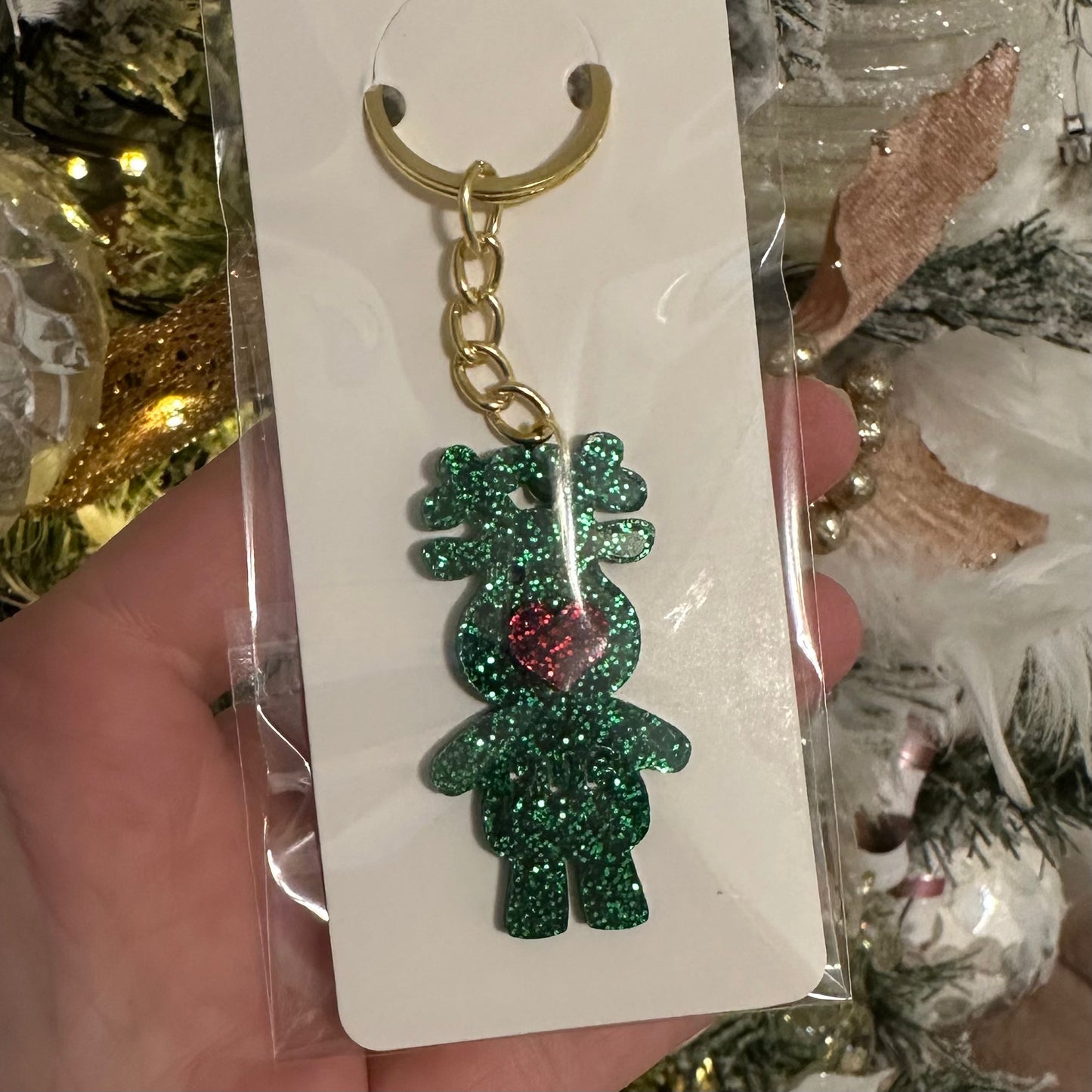 Christmas hug key ring