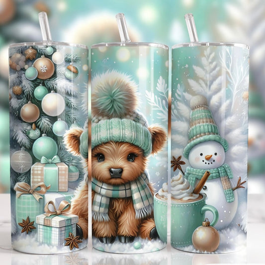 Mint Green Highland Cow