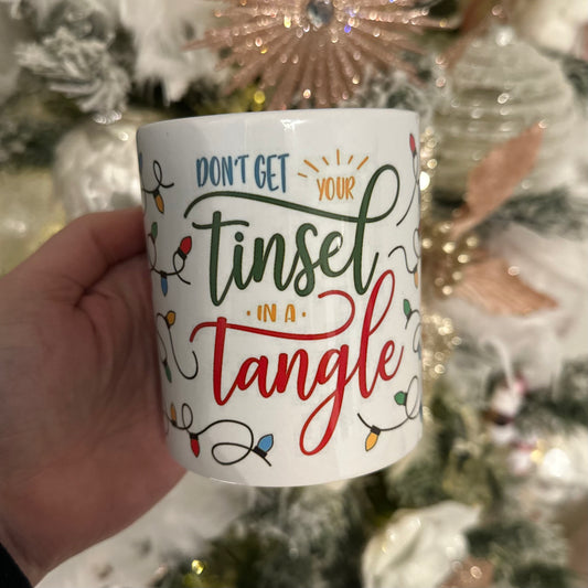 Tinsel in a Tangle mug