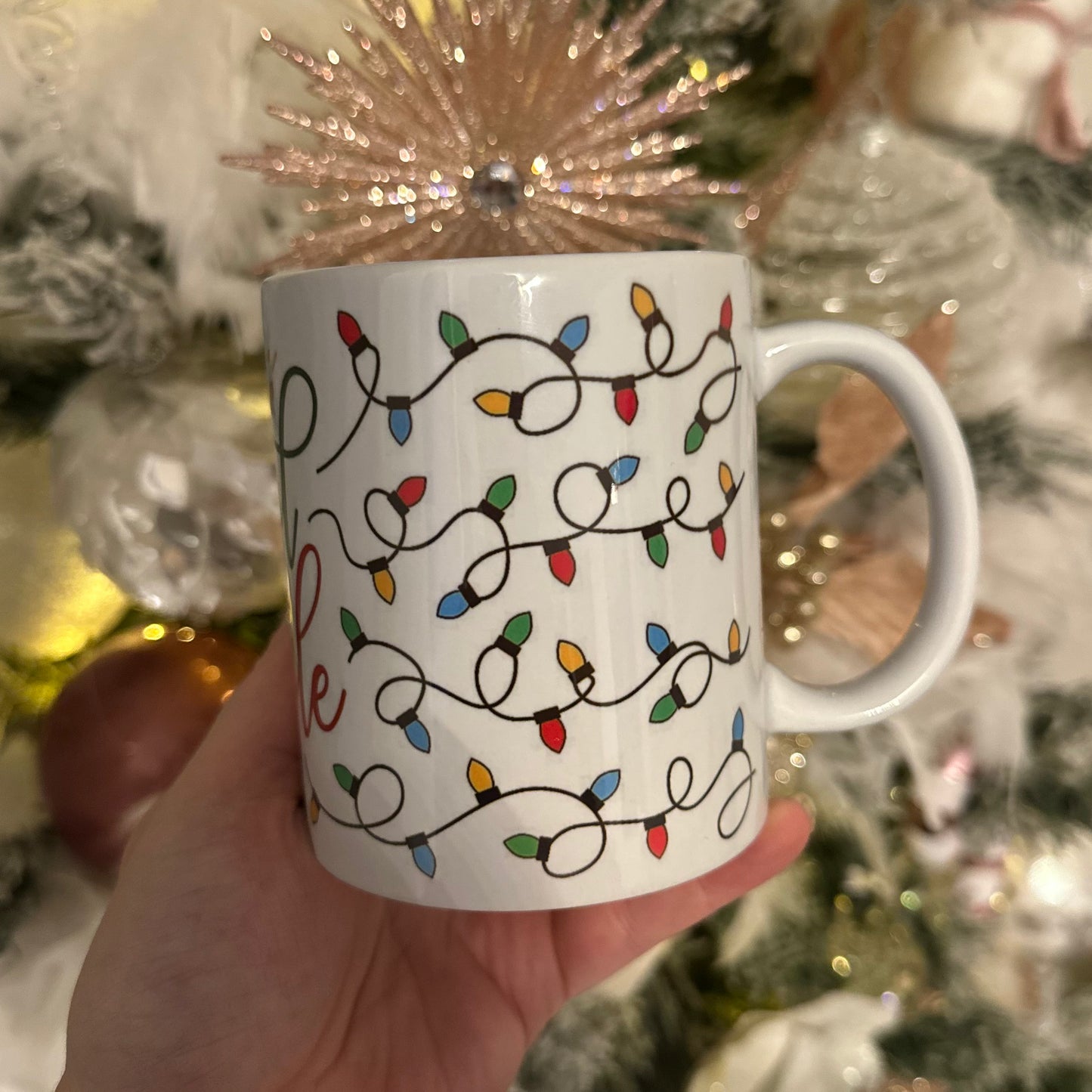 Tinsel in a Tangle mug