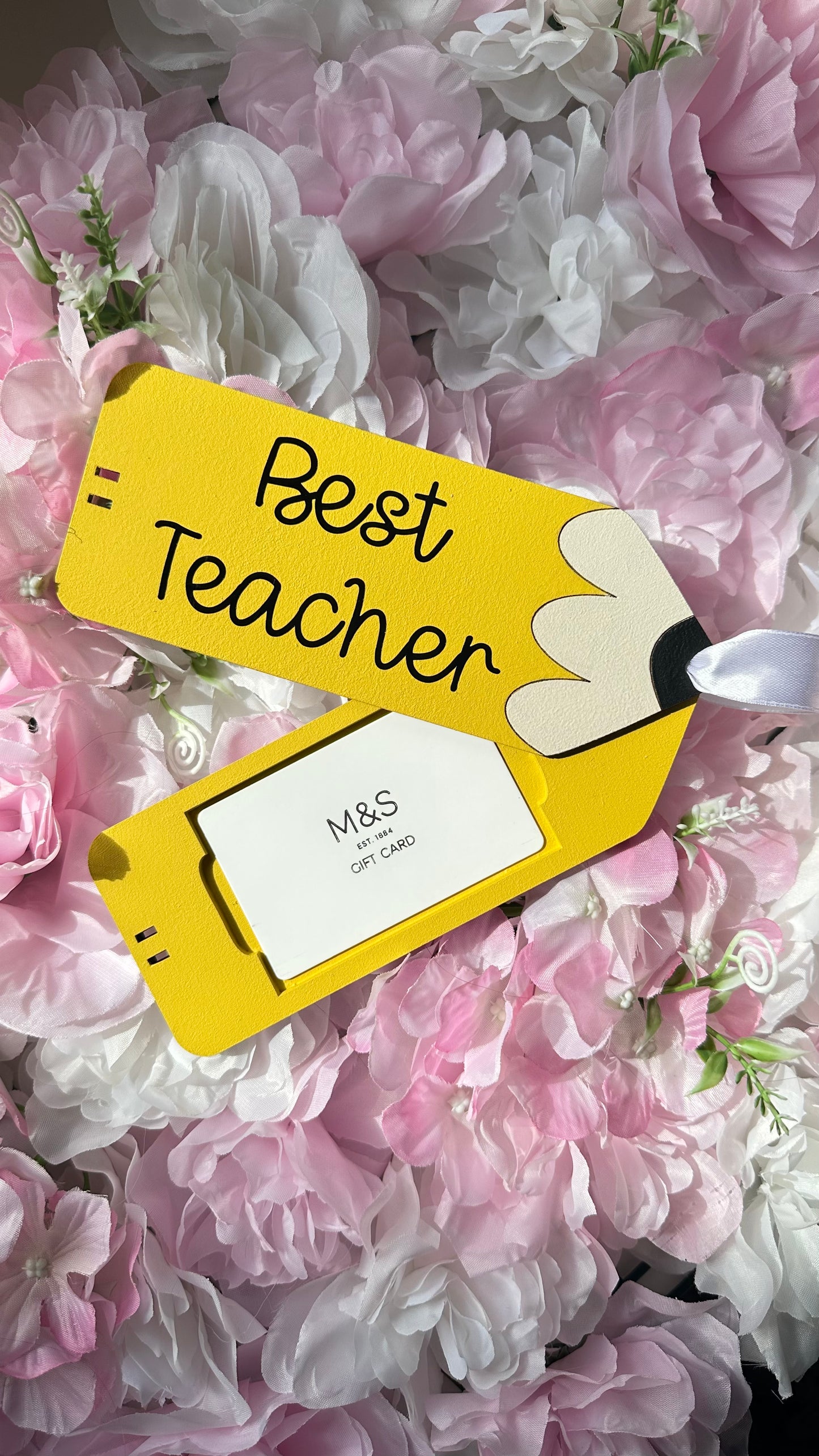 Pencil gift card holder