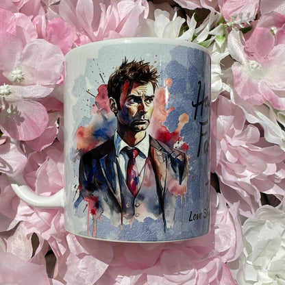 Watercolour mug - Doctor Who