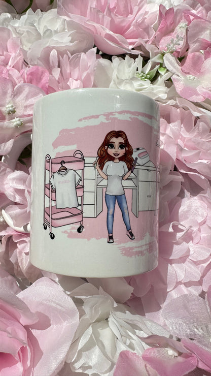 Crafter girl mug