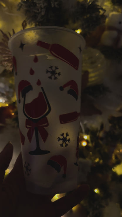 Christmas Wine cold cup
