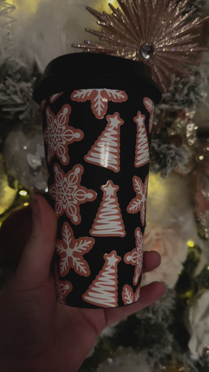 Snowflake hot cup